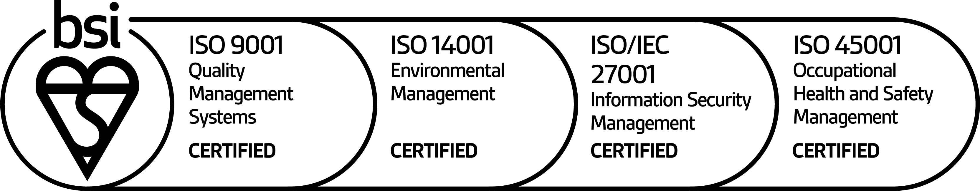 BSI Accreditation logos
