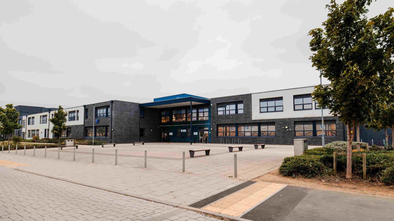Outside shot of Wixams Academy